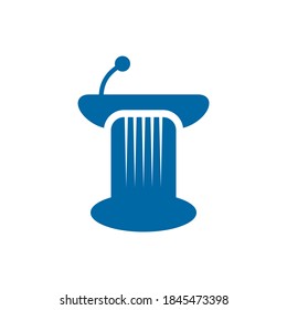 Plantilla vectorial de diseño del logotipo del icono del podio