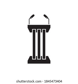 Podium rostrum icon logo design vector template