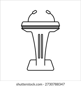 Podium rostrum icon logo design vector template