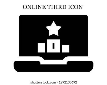 Podium search icon. Editable Podium search icon for web or mobile.