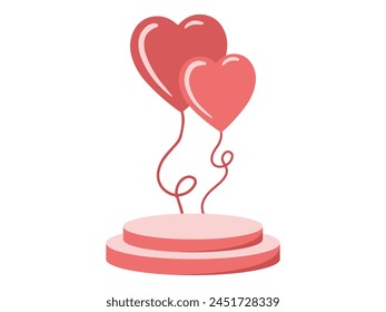 Podium Stage Frame Balloon Background