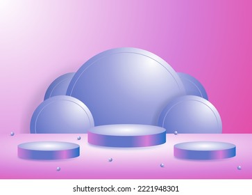 Podium stage for product display Minimalism abstract background