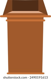 Podium stand vector image or clipart for project or business