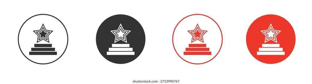 Ícone de estrela de pódio. web vetor design