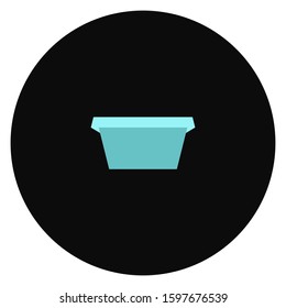 podium, Tribune flat icon. Simple vector modern icon design illustration.