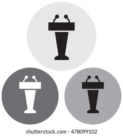Podium tribune icon