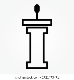 Podium tribune icon vector illustration