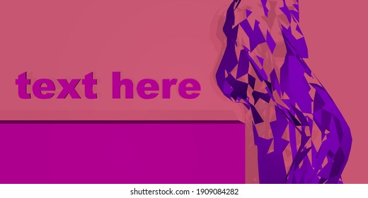 Podium use for product presentation. Abstract triangle background. 3d vector.Easy to edit and Customize.Minimal art design style.