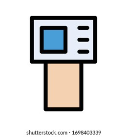 icono de color plano vectorial de podio 