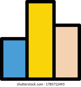 podium vector flat color icon 