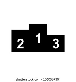 Podium vector icon