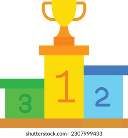 Podium vector icon. Can be used for printing, mobile and web applications.