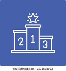Podium vector icon. Can be used for printing, mobile and web applications.