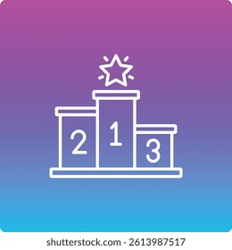 Podium vector icon. Can be used for printing, mobile and web applications.