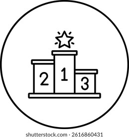 Podium vector icon. Can be used for printing, mobile and web applications.
