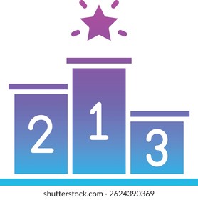 Podium vector icon. Can be used for printing, mobile and web applications.