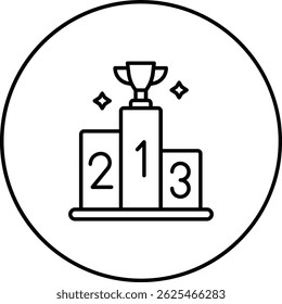 Icono de Vector de podio. Se puede utilizar para aplicaciones de impresión, móviles y de Web.