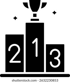 Podium vector icon. Can be used for printing, mobile and web applications.