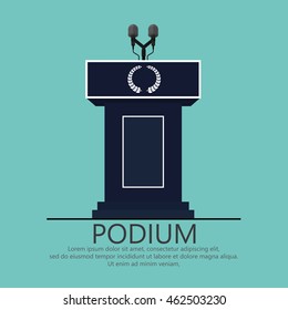 Podium Vector Illustration