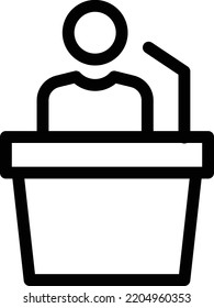 ilustración de podium vector en un fondo transparente. Símbolos de calidad superior. Iconos vectoriales de línea delgada para el diseño de conceptos y gráficos.