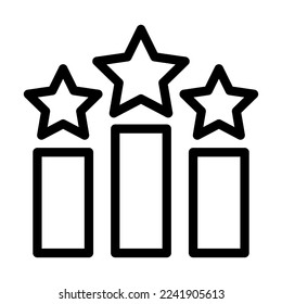 Podium-Vektorliniendesign