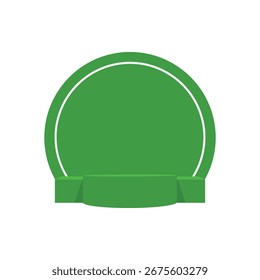 podium vector with various shapes, white background