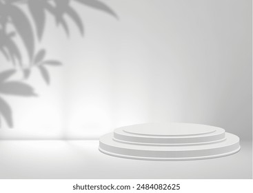 Podium white background with eps format file.