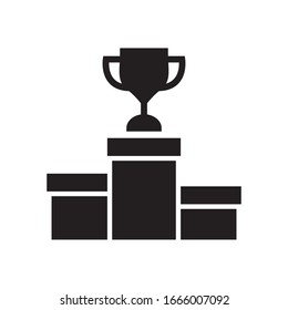 Podium winners icon in trendy flat style design. Vector graphic illustration. Suitable for website design, logo, app, and ui. EPS 10.