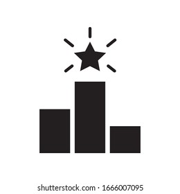 Podium winners icon in trendy flat style design. Vector graphic illustration. Suitable for website design, logo, app, and ui. EPS 10.