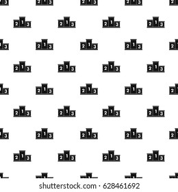 Podium winners pattern seamless in simple style vector illustration