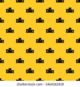 Podium winners pattern seamless vector repeat geometric yellow for any design