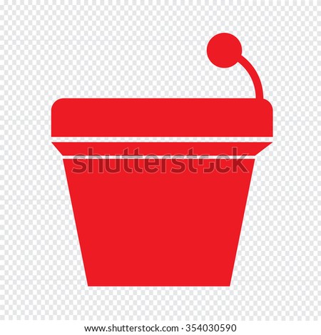 Podium Without Speaker icon Illustration Art