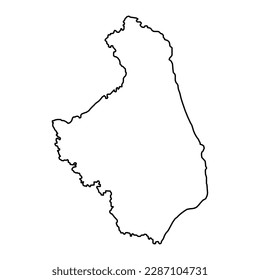 Podlaskie Voivodeship map, province of Poland. Vector illustration.