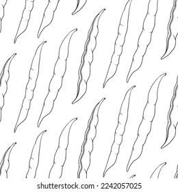 Pods and beans seamless pattern for your design.