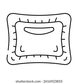 pods detergent line icon vector. pods detergent sign. isolated contour symbol black illustration