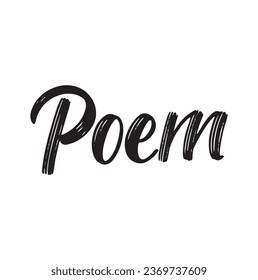 poema sobre fondo blanco.