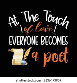 Poet T Shirt Design Image