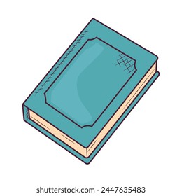 poetry book closed isolated design