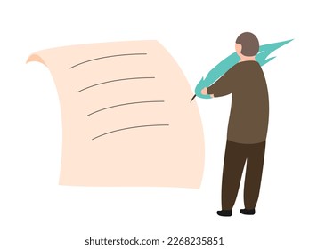 poetry day vector illustration flat design