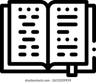 poetry icon. Thin Linear Style Design Isolated On White Background
