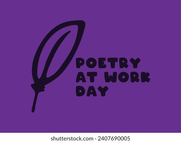 Poetry At Work Day. Every second Tuesday in January. Eps 10.