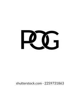 POG initial letter monogram logo
