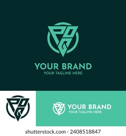 POG or PGO Letter Initials, Modern Minimalist Monogram, Professional Branding Logo Design