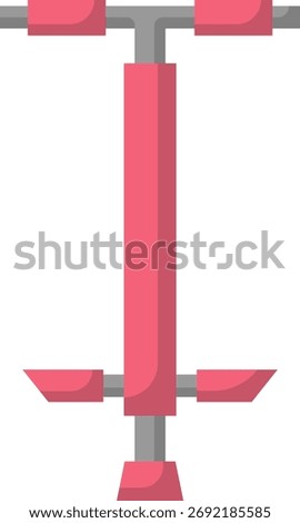 Pogo Stick Vector Flat Illustration