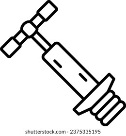 Pogo Stick vector icon. Can be used for printing, mobile and web applications.