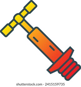 Icono vectorial de Pogo Stick. Se puede usar para imprimir, móviles y aplicaciones web.