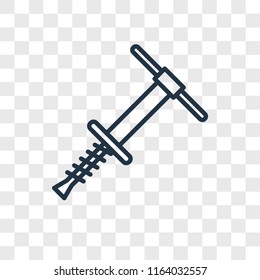 Pogo stick vector icon isolated on transparent background, Pogo stick logo concept