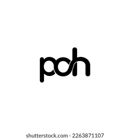 Pop-Anfangsbuchstaben-Monogramm-Logo