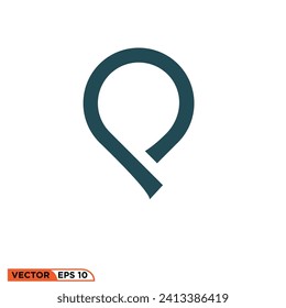 Poin location icon vector graphic of template 