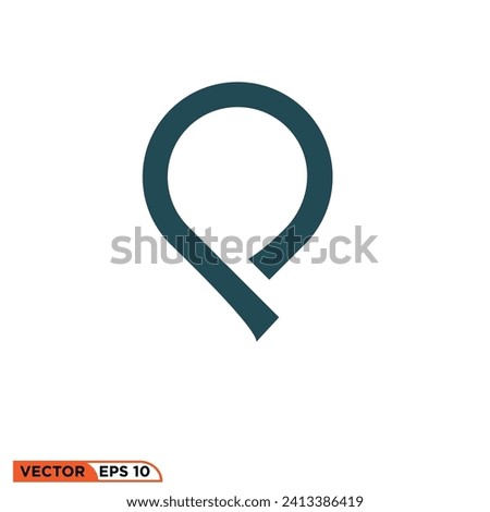 Poin location icon vector graphic of template 